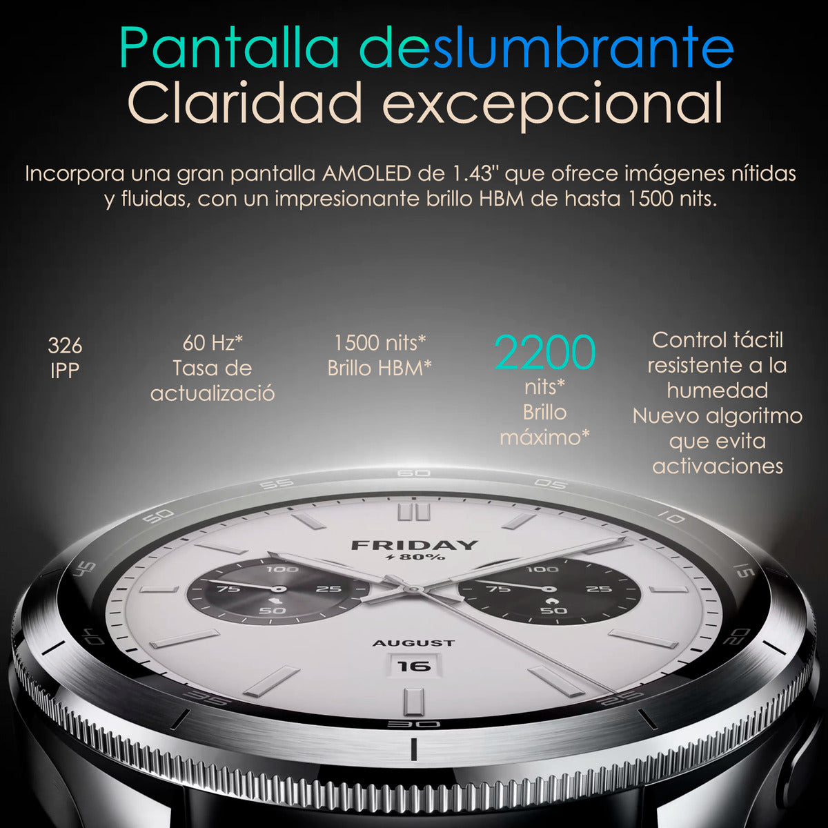 Mi Xiaomi Redmi Smart Watch S4 1.43 Pulg En Aluminio Con Nfc