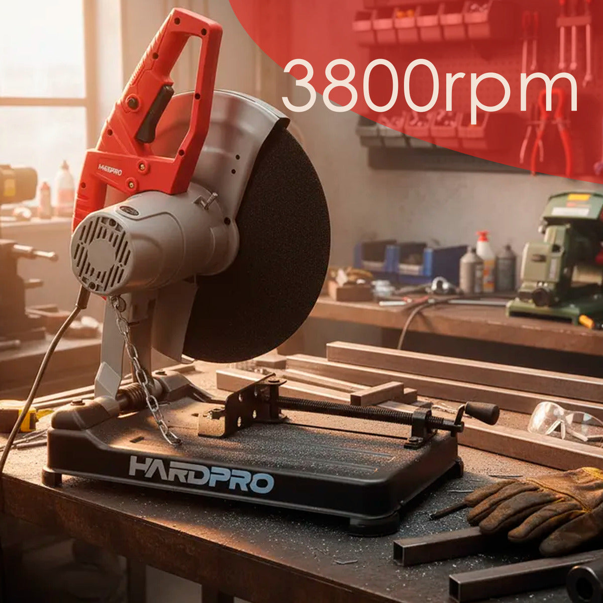 Tronzadora Para Metal Profesional Herramienta De 2600w Disco 355mm 14pLG