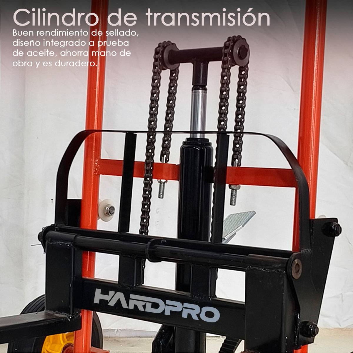 Apilador Hidraulico De Carga 200kg Elevacion 95cm Montacarga Yegua Hardpro