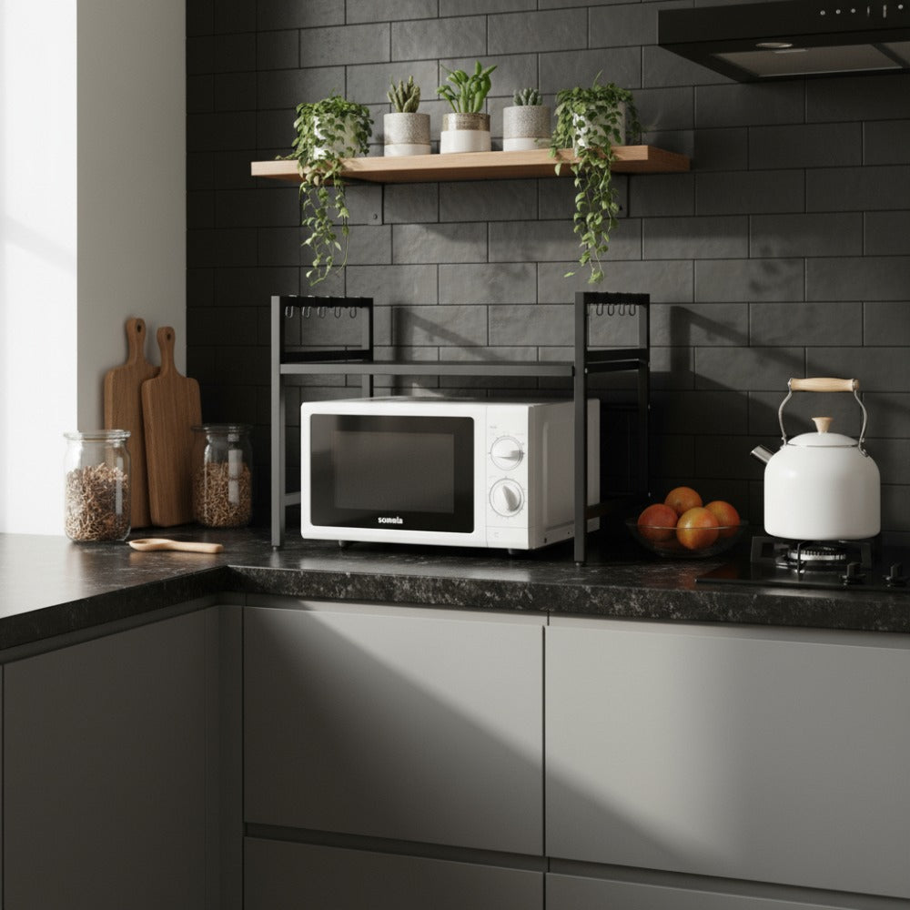 Estante Microondas Extensible Organizador Metalico Cocina