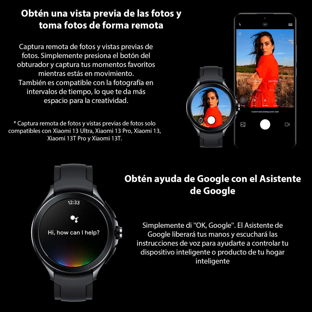 Xiaomi Watch 2 Pro Google Wearos Amoled Gps Sensores Negro Clásico