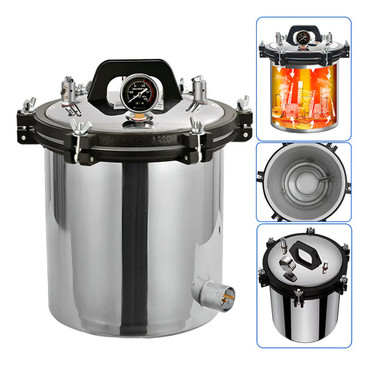 Esterilizador Autoclave Vertical Acero Inoxidable Grado Medico 18L