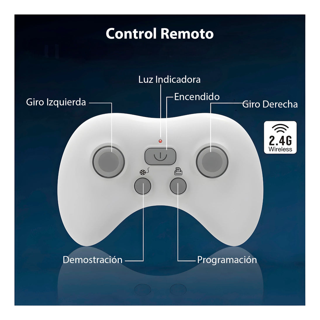 Juguete A Control Remoto Mantarraya Acuatico Recargable 35Cm