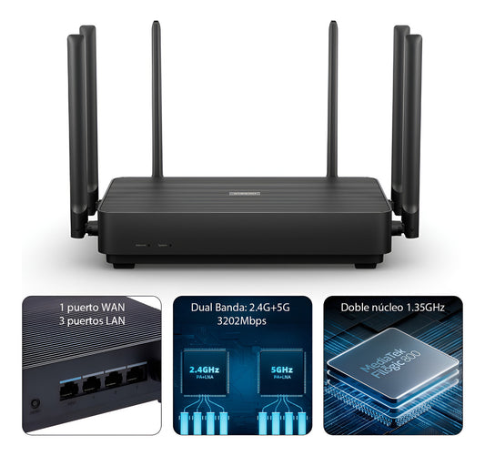 Xiaomi Router Ax3200 Eu Wifi6 2.4/5g 3200mbps Mesh