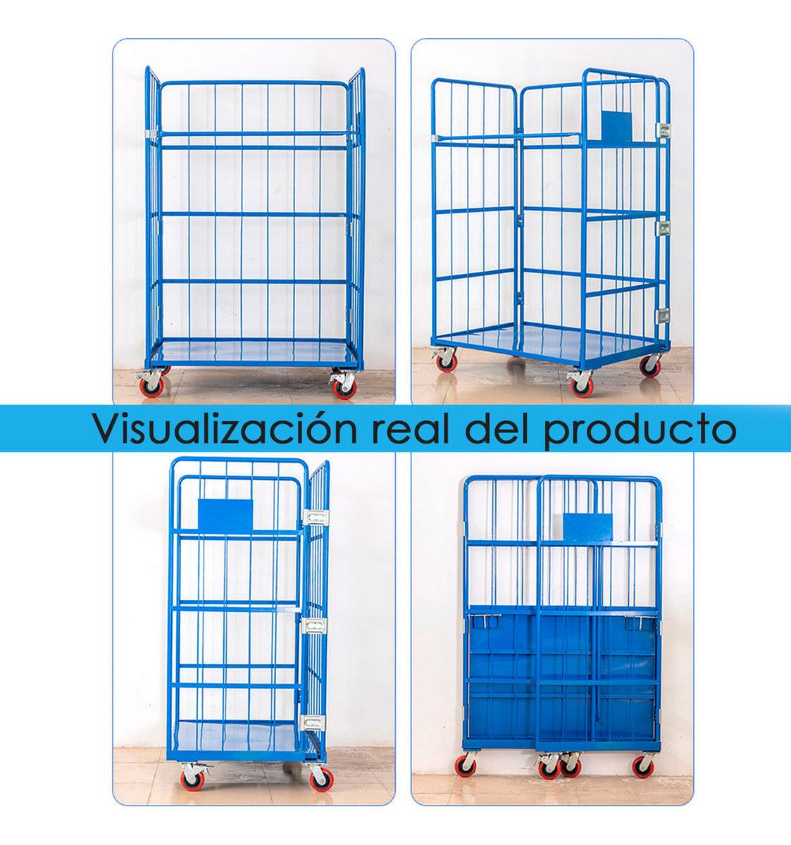 Carro Picking De Carga Para Bodega Plegable Acero 500kg