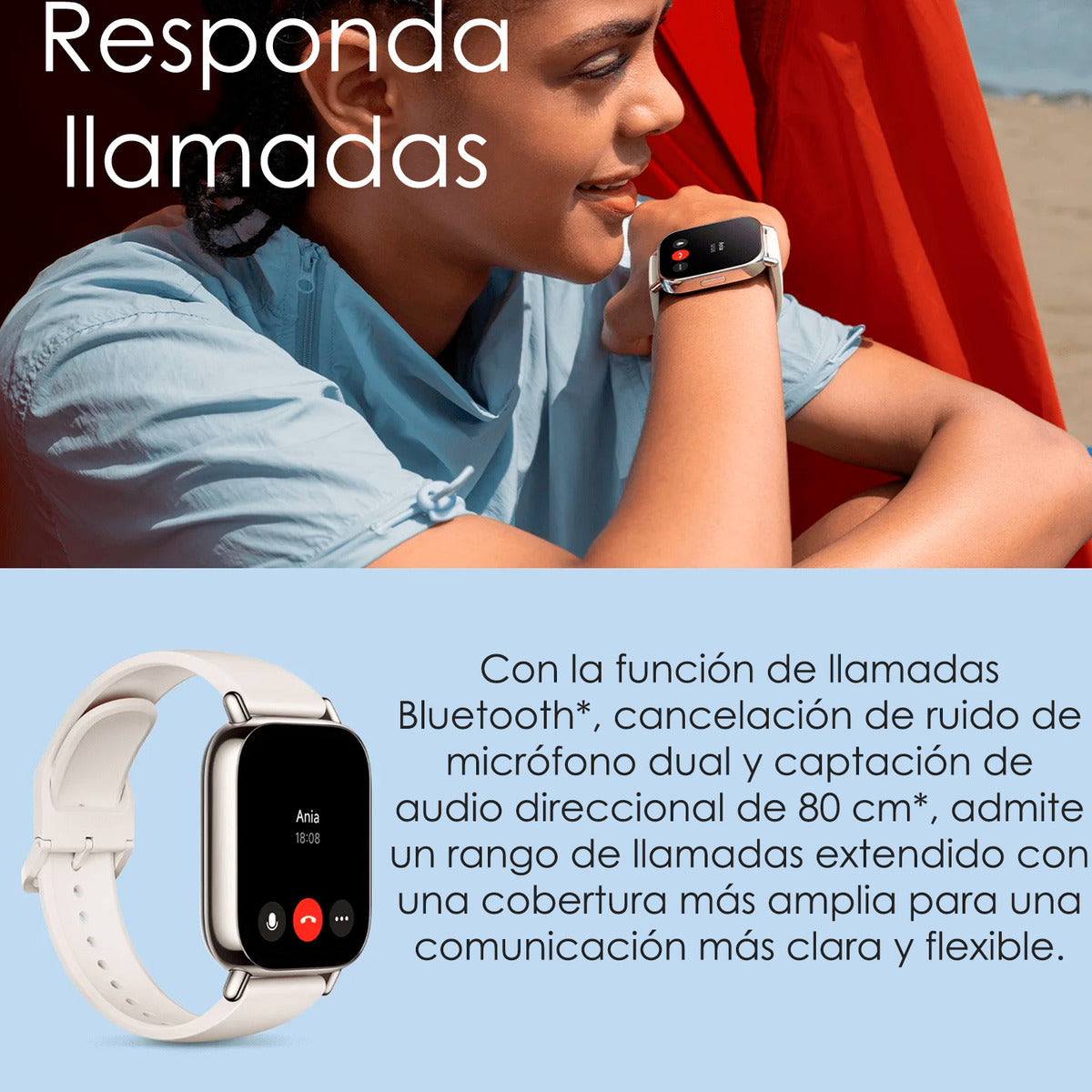Xiaomi Redmi Watch 5 Lite Amoled 1.96 18 Dias + Llamada Negro Liso