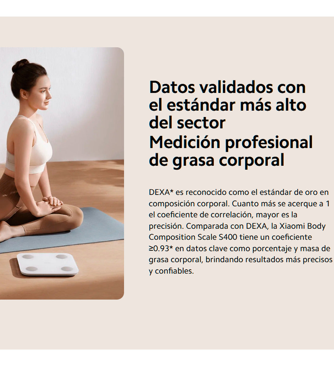 Xiaomi Mi S400 Báscula De Composición Corporal Dexa 150kg Bt Blanco