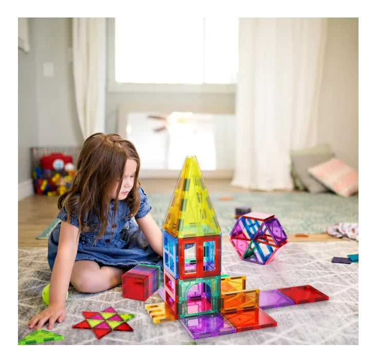 Bloques Magnéticos Juego De Construccion 3D No Toxico 112pzs