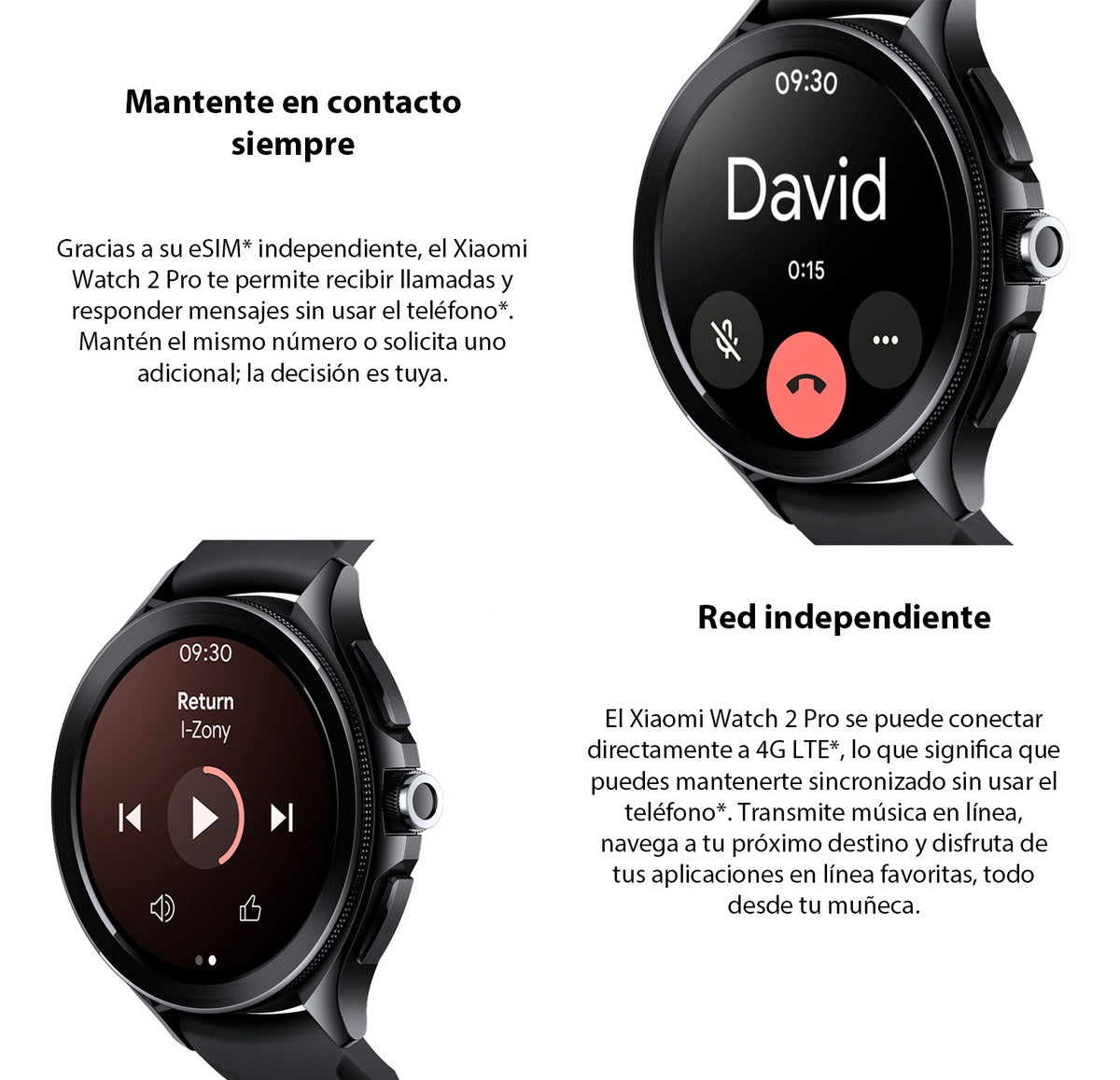 Xiaomi Watch 2 Pro Google Wearos Amoled Gps Sensores Negro Clásico