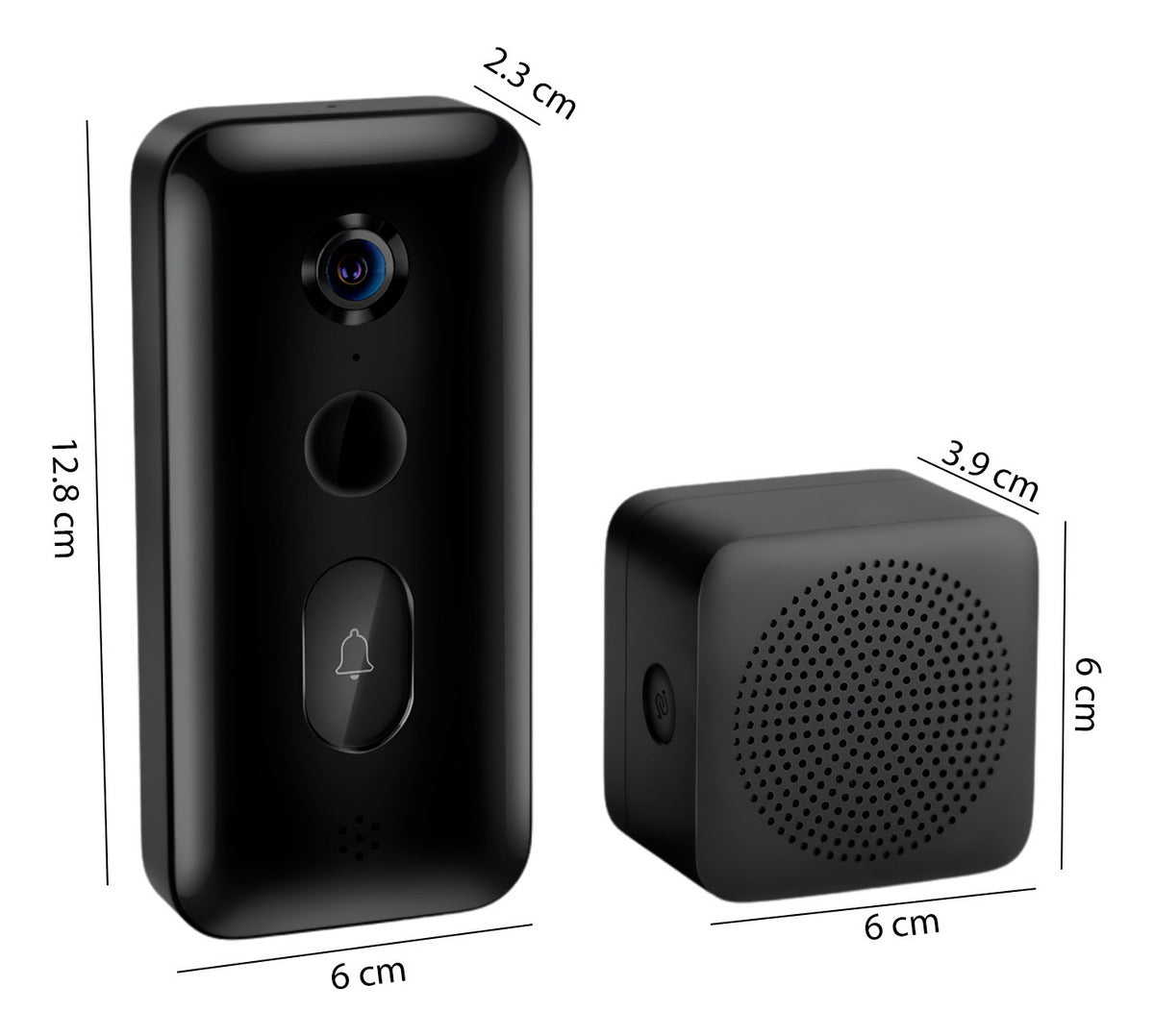 Xiaomi Smart Doorbell 3 Timbre Inteligente Wifi Batería Negro