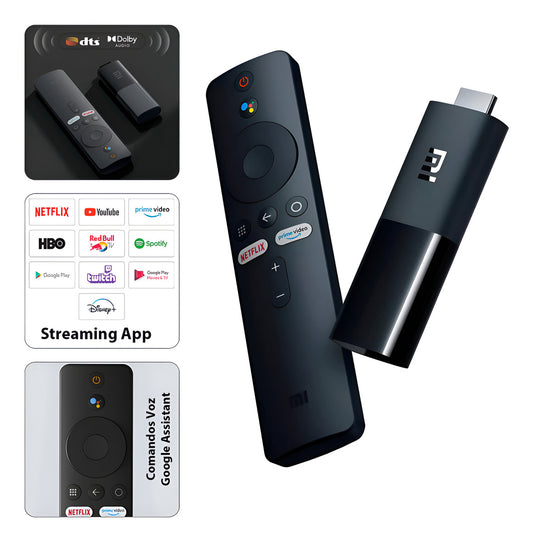 Xiaomi Mi Tv Stick Eu Streaming Full Hd 8gb Chromecast Negro