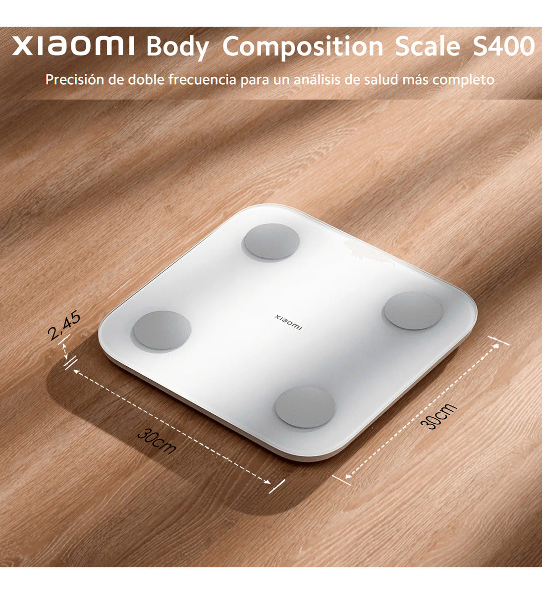 Xiaomi Mi S400 Báscula De Composición Corporal Dexa 150kg Bt Blanco