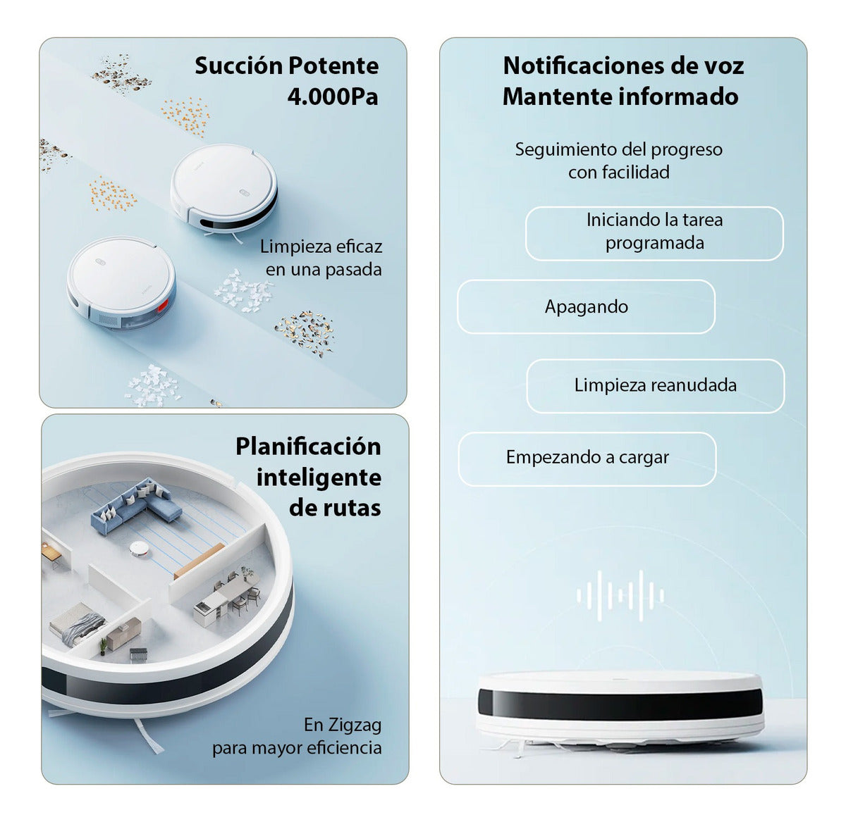 Aspiradora Xiaomi Robot Vacuum E10 Eu 2600mah Blanco