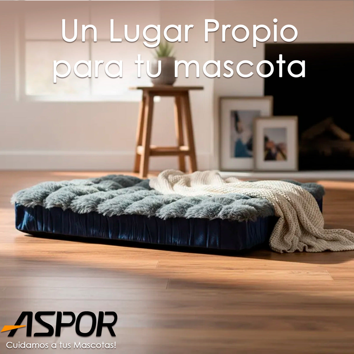 Cama Premium Para Perro Lavable Antideslizante 108cm Colchoneta