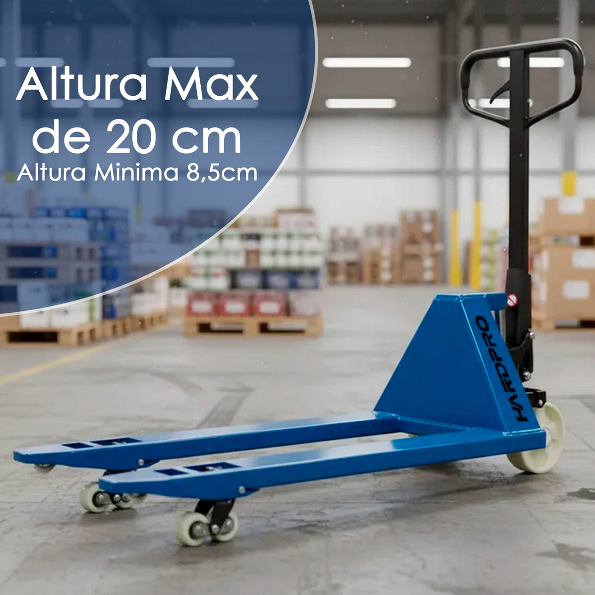 Transpaleta Manual De 3 Toneladas 685mm Hidraulica Hardpro