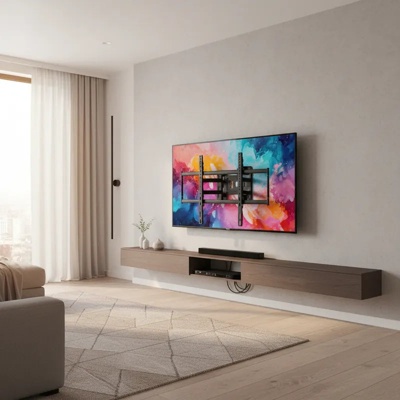 Soporte Tv De Pared 65 A 100 Pulgadas De 90kg 15 grados