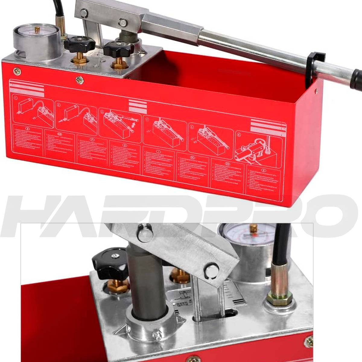 Bomba Manual Prueba Presion Hidraulica 0-50bar 728psi 5mp