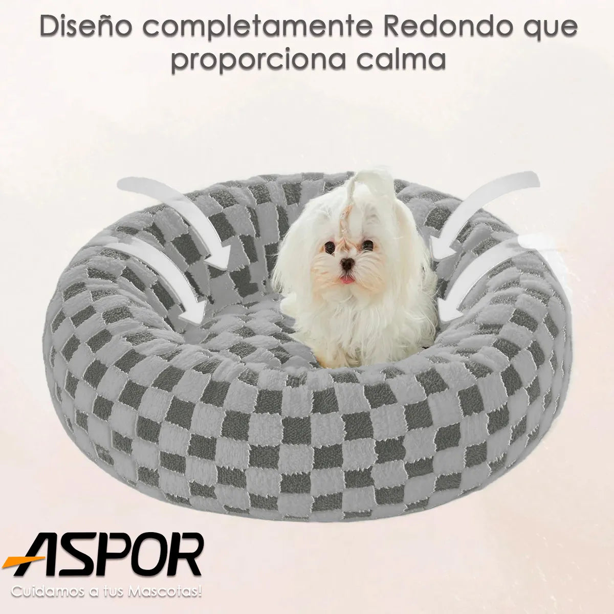 Cama Perro Premium Polar Lavable Antideslizante 70cm