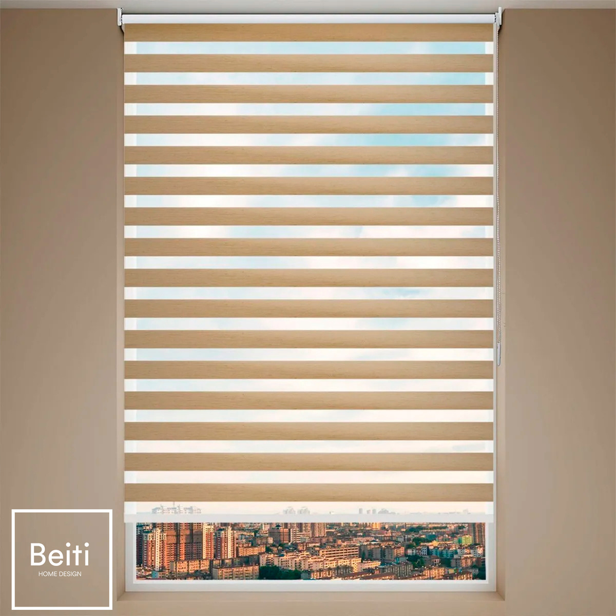 Cortina Roller Duo Zebra Día Noche 100x240cm