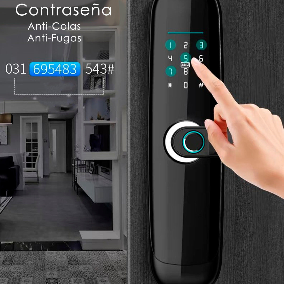 Cerraduras Digital Inteligente Wifi Huella Codigo Con Control