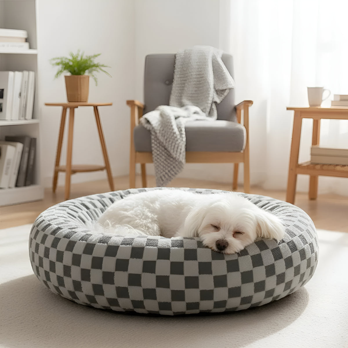 Cama Perro Premium Polar Lavable Antideslizante 70cm