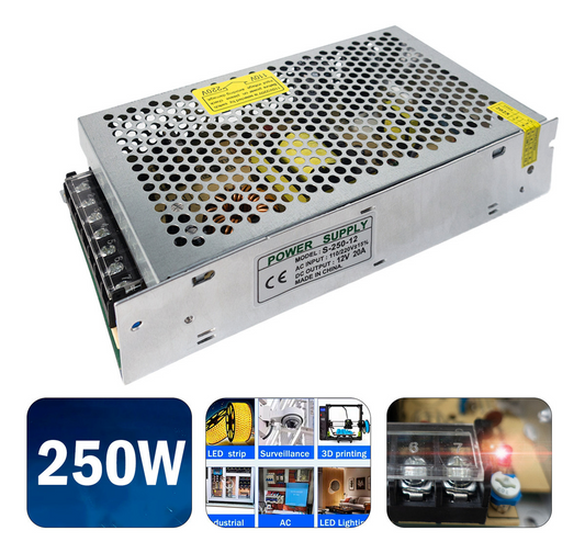 Fuente Poder 12v 20a 240w Transformador 220v Camaras Cinta