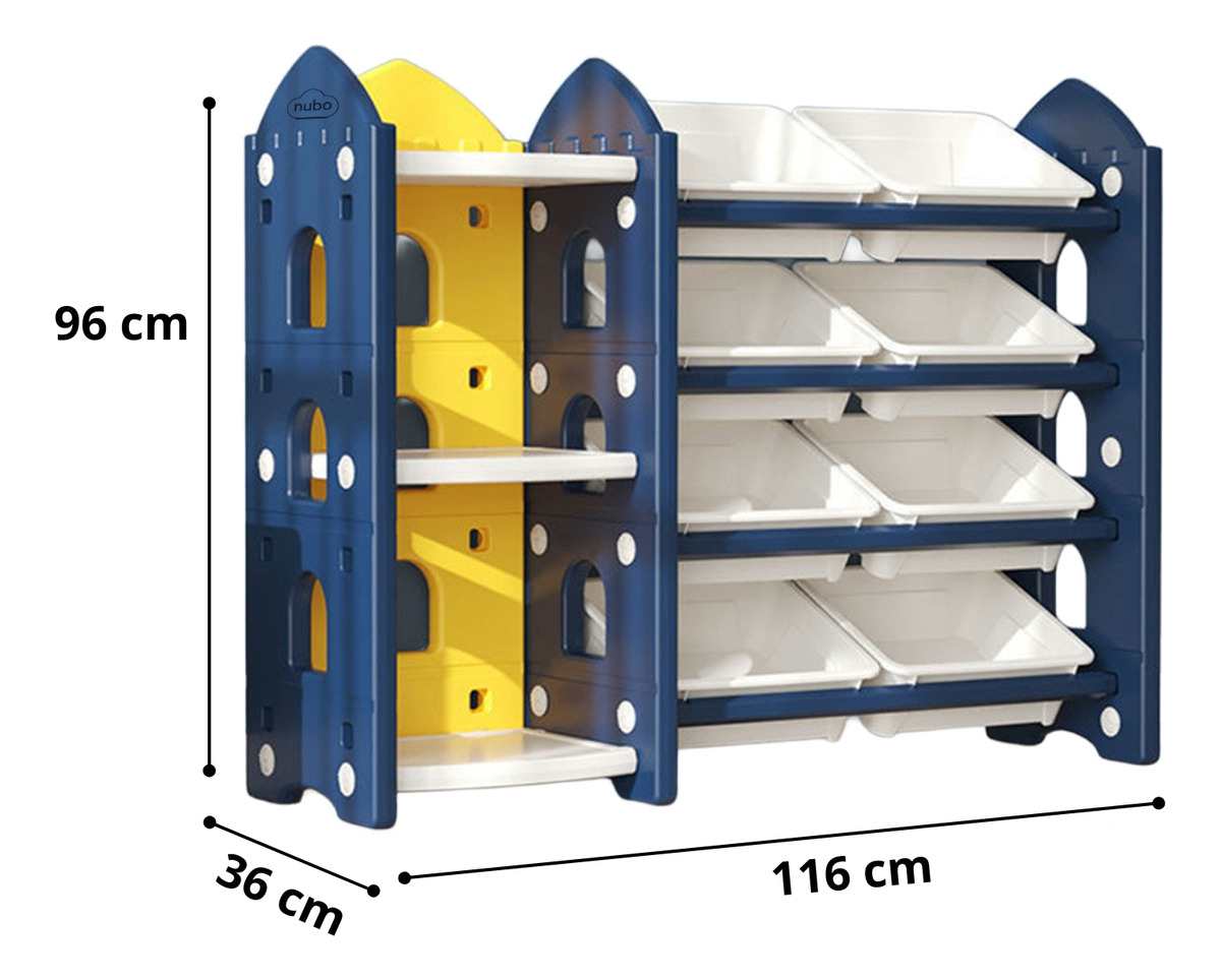 Organizador De Juguetes Mediano Nubo 8 Cestas
