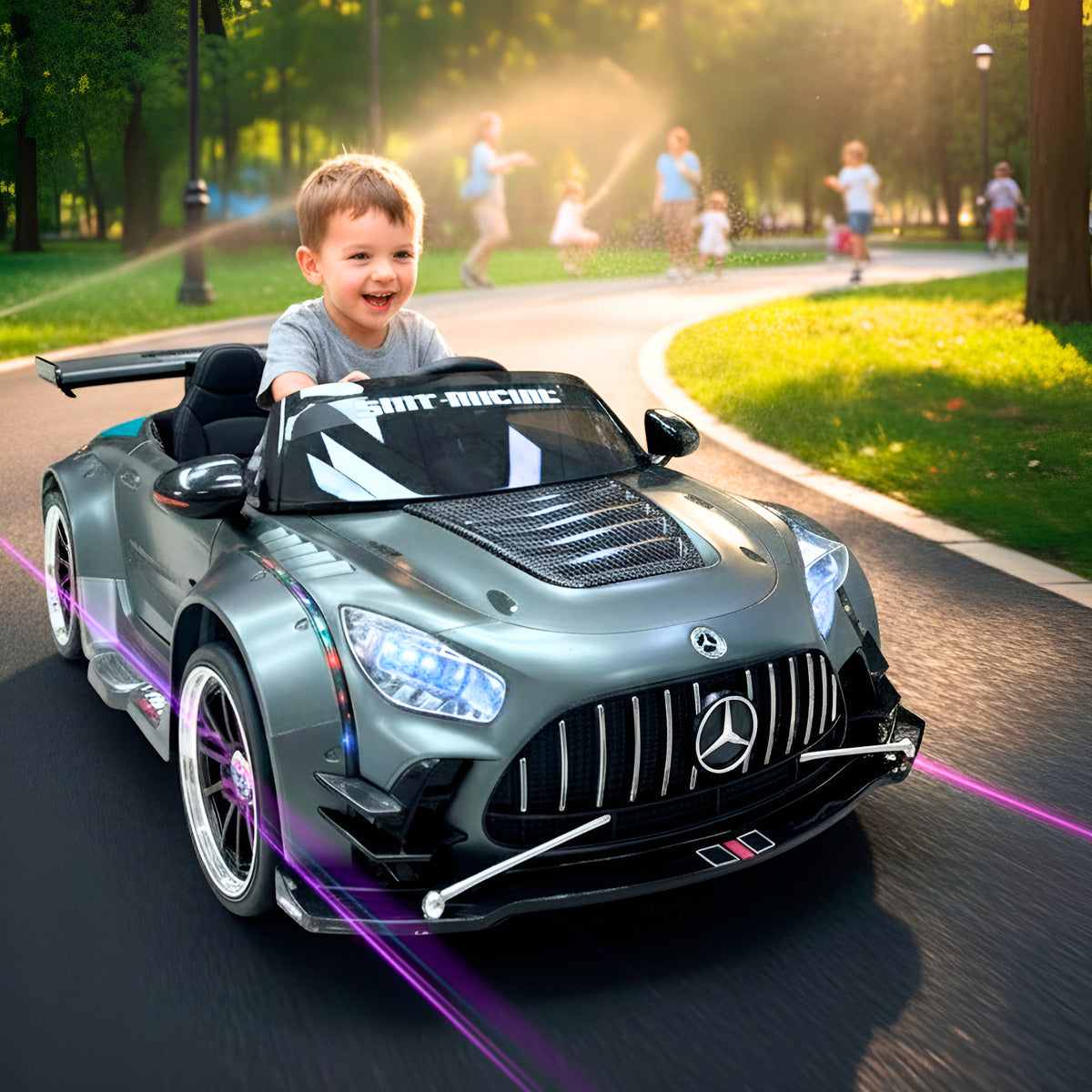 Auto Electrico Montable Niños Mercedes Amg Gt Batería Alta Duración