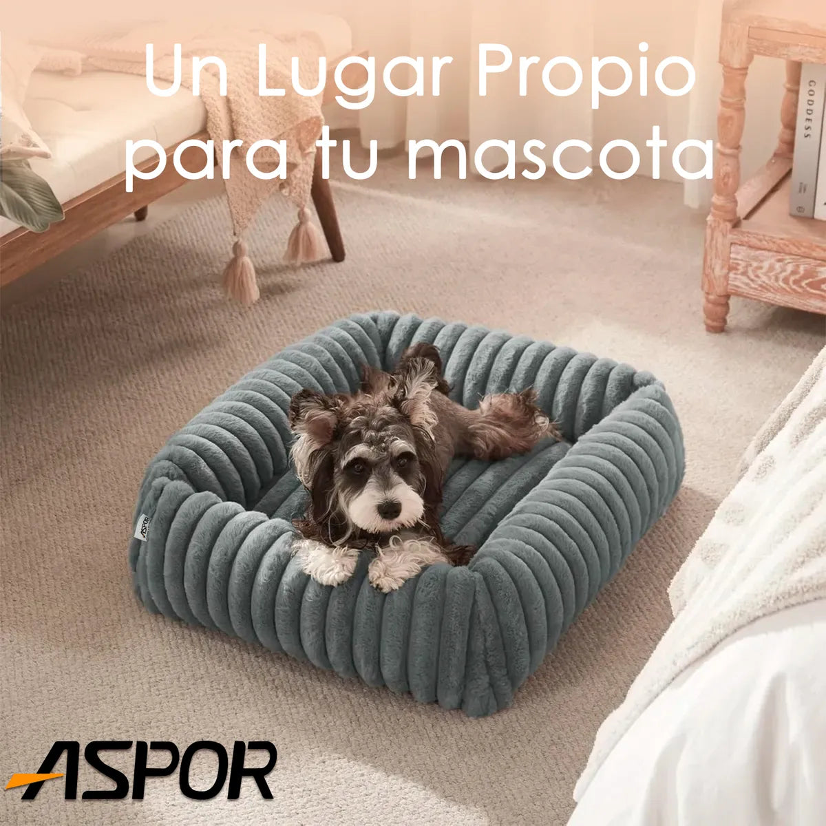 Cama Perro Antiestres Antideslizante Lavable De 63cm