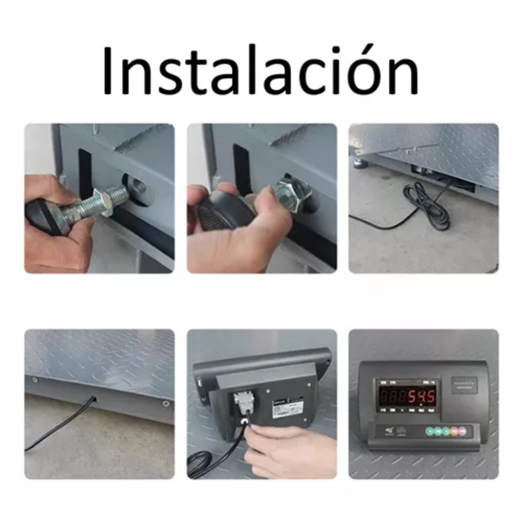 Balanza Plataforma Digital Industrial 3 Toneladas 1.2mx1.2m