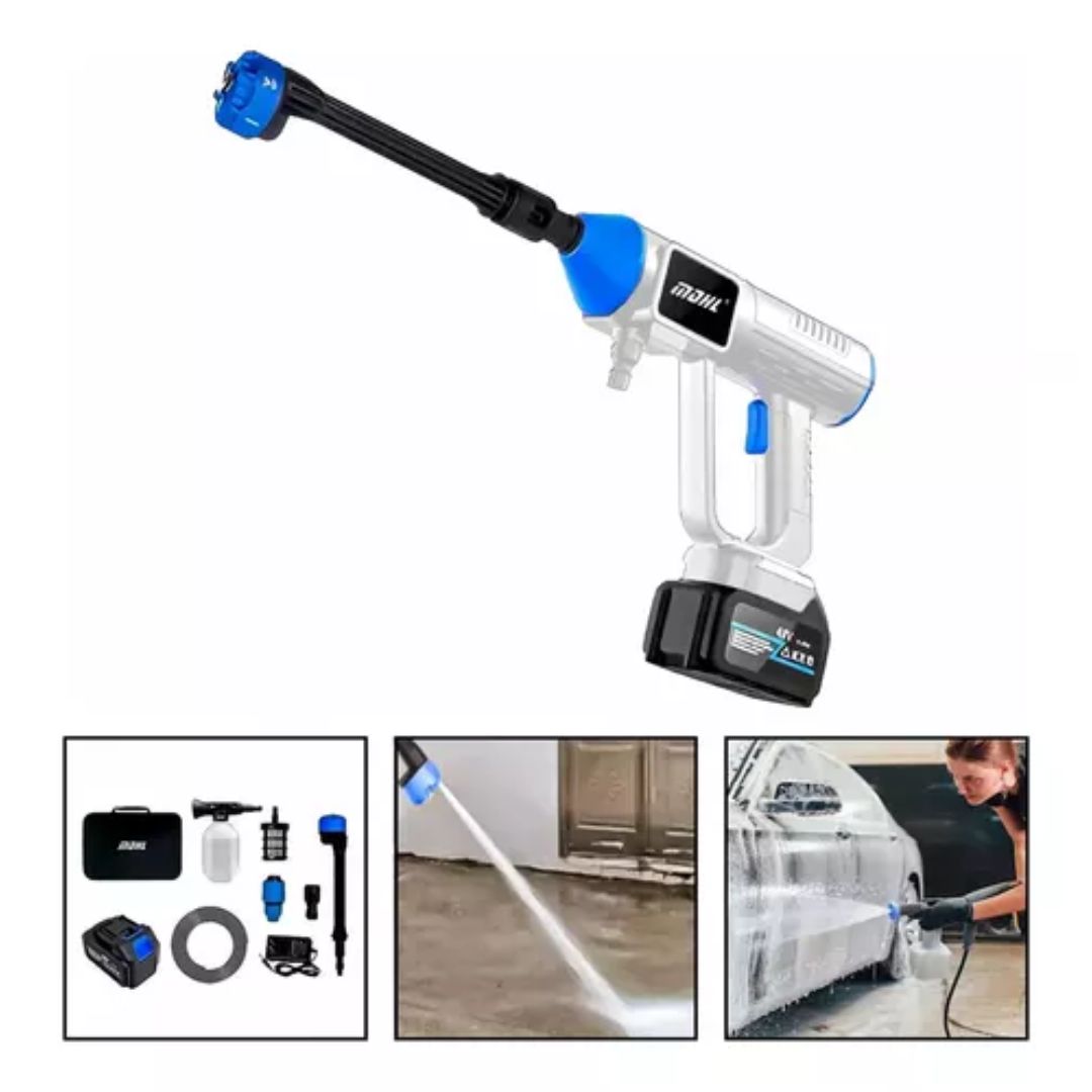 Hidrolavadora Inalámbrica Auto 1700w Recargable 48v Portatil
