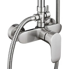 Columna De Ducha Acero Inoxidable Redondo 2 Salidas De Agua