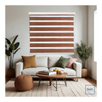 Cortina Roller Beiti Jaspeada Duo Zebra Día Noche 100x200cm