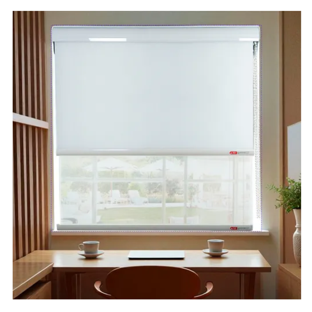 Cortina Roller Blackout Doble Visillo Cenefa 100x200