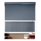 Cortina Roller Blackout Doble Visillo Cenefa 100x200