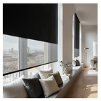 Cortina Roller Blackout Doble Visillo Cenefa 100x200