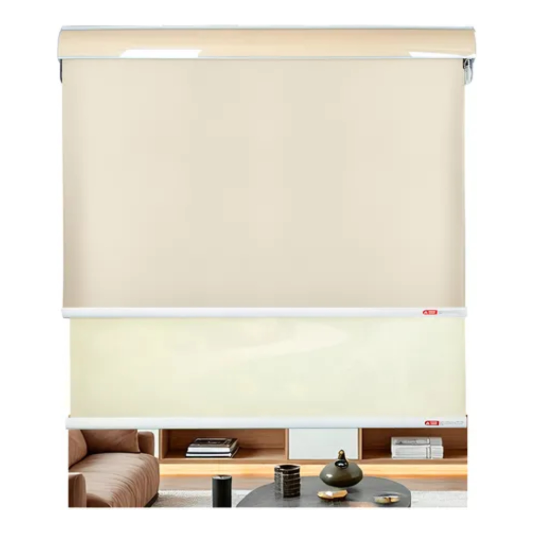 Cortina Roller Blackout Doble Visillo Cenefa 150x200