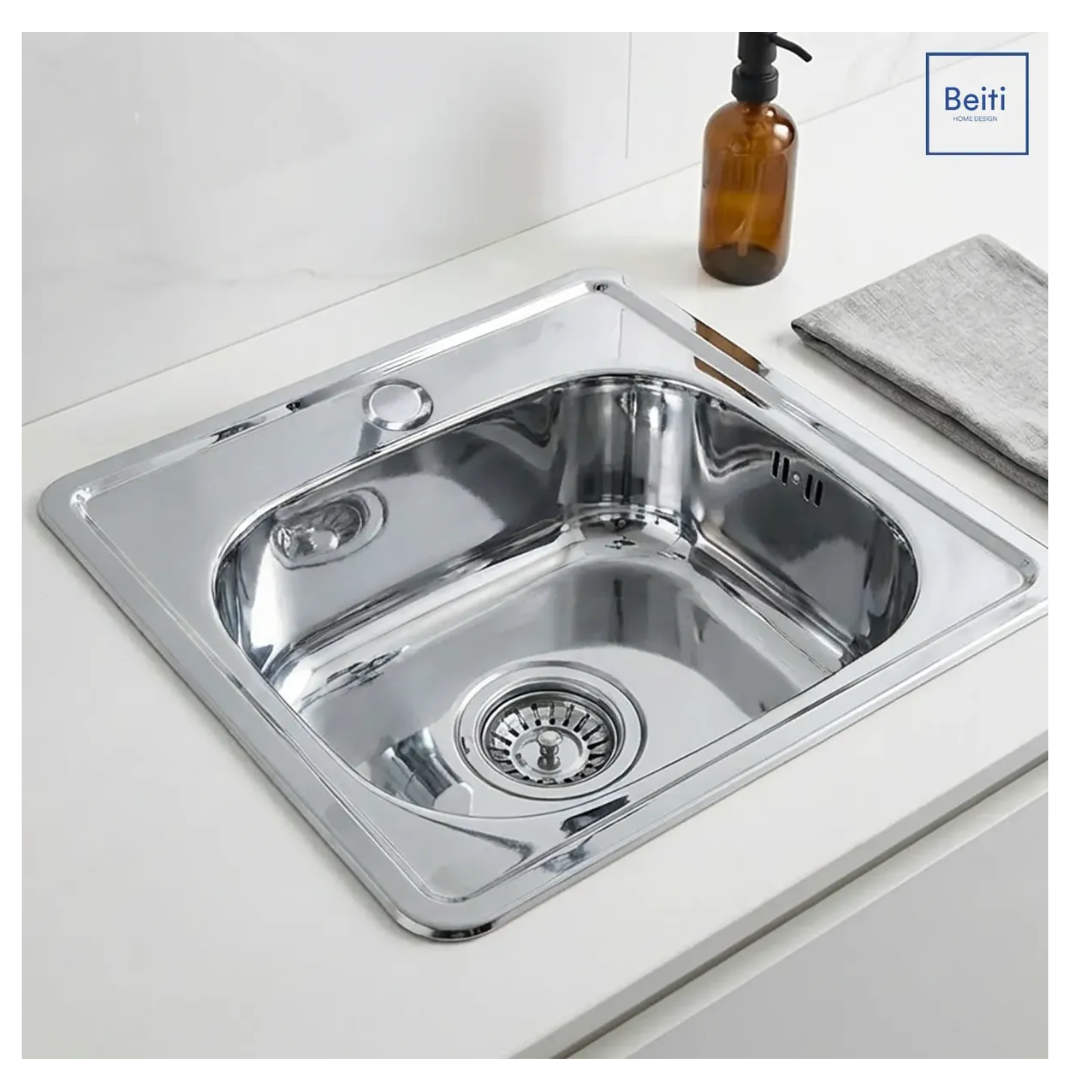 Lavaplatos 50x40cm Sobrecubierta Acero Inoxidable