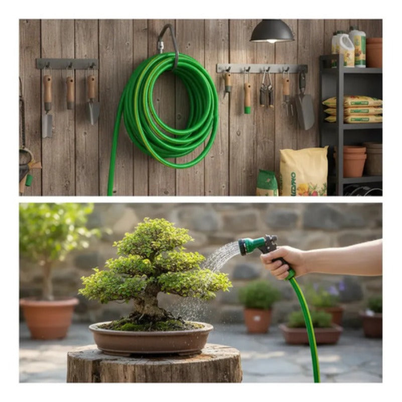 Manguera Riego Reforzada Proteccion Uv Jardin 20m 1/2 1.2mm