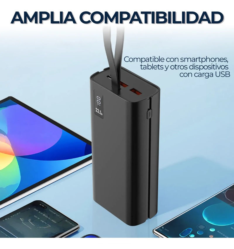 Power Bank 30000 Mah Bateria Aspor Carga Rapida Pd 20w Usb-c Portatil