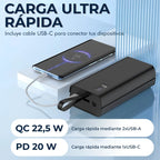 Power Bank 30000 Mah Bateria Aspor Carga Rapida Pd 20w Usb-c Portatil