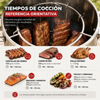 Barril Ahumador Y Asador Portatil Parrilla Acero Inoxidable