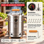 Barril Ahumador Y Asador Portatil Parrilla Acero Inoxidable