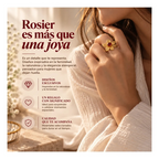 Anillo Flor Girasol Dorado Ajustable Mujer Rosier