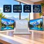 Monitor Portatil Extensor Doble Pantalla de 14 Pulgadas C/U