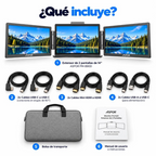 Monitor Portatil Extensor Doble Pantalla de 14 Pulgadas C/U