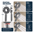 Columna De Ducha Moderna 12 Jets Circular Premium Cascada Gris