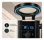 Columna De Ducha Moderna 12 Jets Circular Premium Cascada Negra HS179