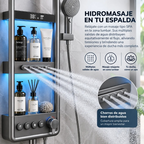 Columna Ducha Premium Tipo Lluvia Con Repisa Hs196