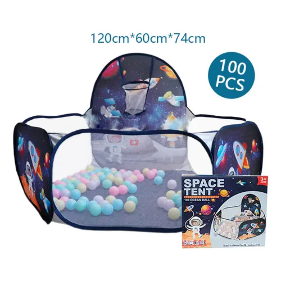 Piscina Con Pelota Niños Tienda Espacial Astronauta 120cm